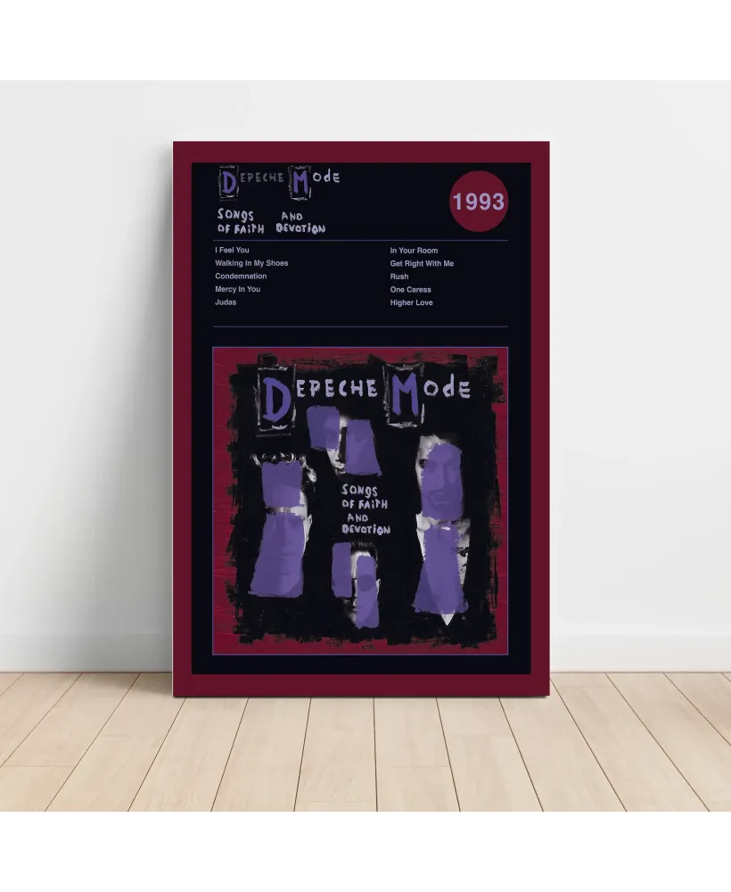 Depeche Mode – Songs Of Faith And Devotion Fine Art Album Poster