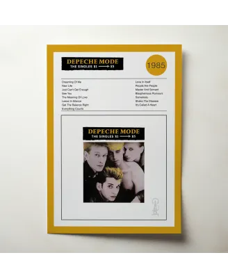 Depeche Mode – The Singles 81 - 85 Fine Art Album Poster
