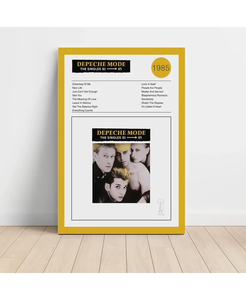 Depeche Mode – The Singles 81 - 85 Fine Art Album Poster Depeche Mode – The Singles 81 - 85 Fine Art Album Poster