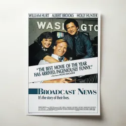 Broadcast News 1980's Movie Poster - Fine Art Collectible