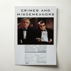 Crimes And Misdemeanours 1980's Movie Poster - Fine Art