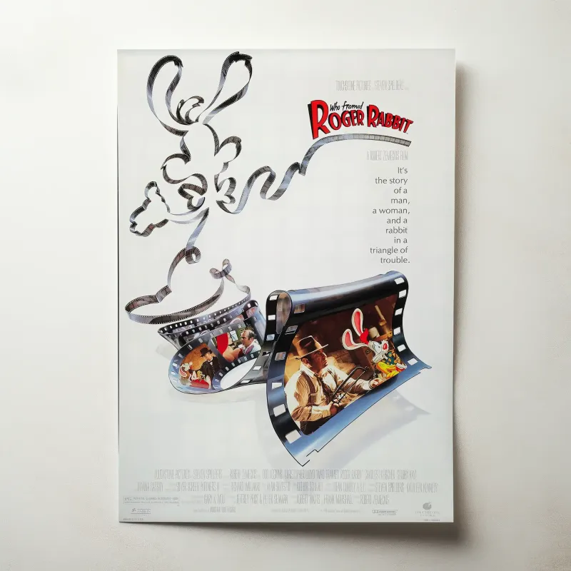 Who Framed Roger Rabbit 1980's Fine Art Movie Poster