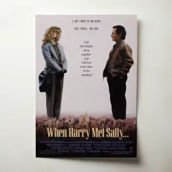 When Harry Met Sally (1989) Fine Art Movie Poster