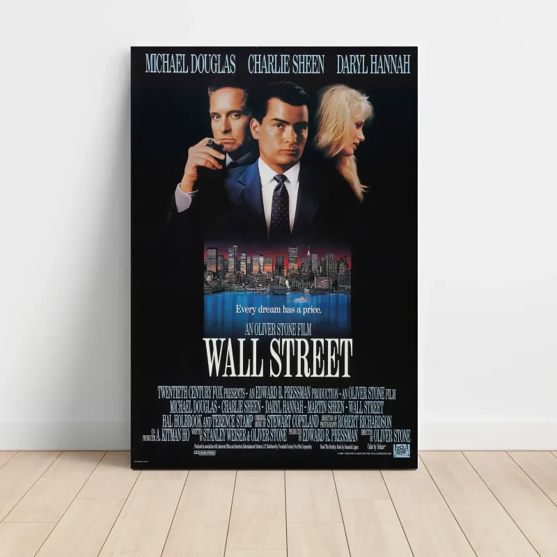 Wall Street 1980's Movie Poster - Fine Art Collectible Wall Street 1980's Movie Poster - Fine Art Collectible