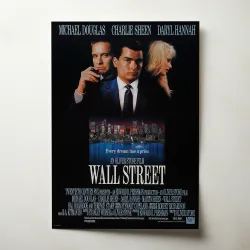 Wall Street 1980's Movie Poster - Fine Art Collectible