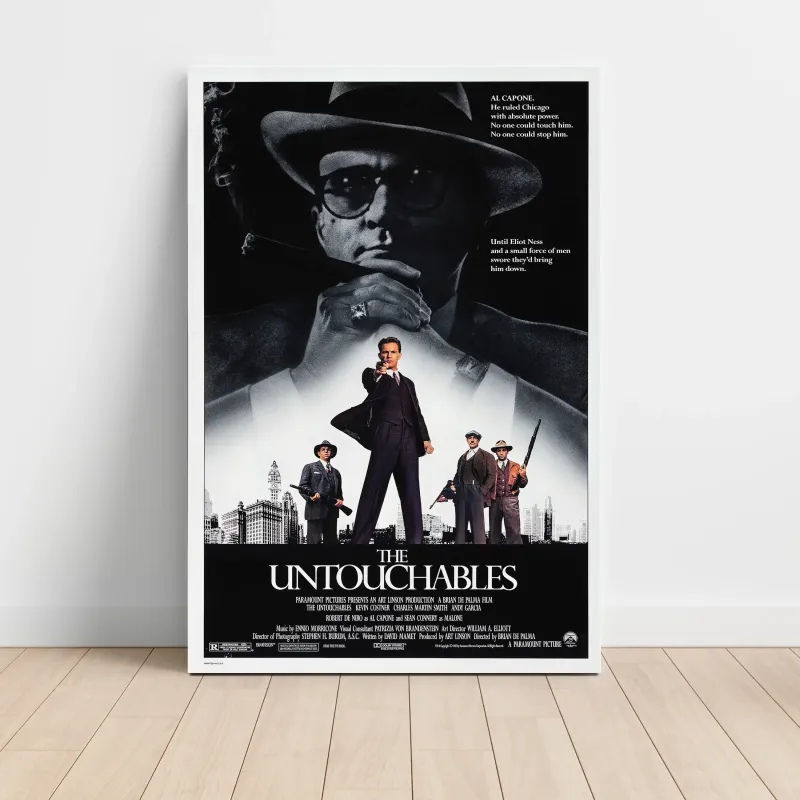 The Untouchables 1980's Fine Art Movie Poster - Classic Decor The Untouchables 1980's Fine Art Movie Poster - Classic Decor