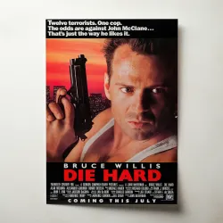 Die Hard Fine Art 1980's Movie Poster Wall Art