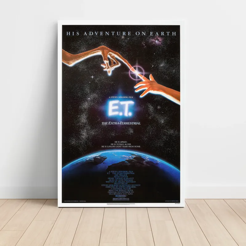 ET The Extra Terrestrial 1980's Fine Art Movie Poster