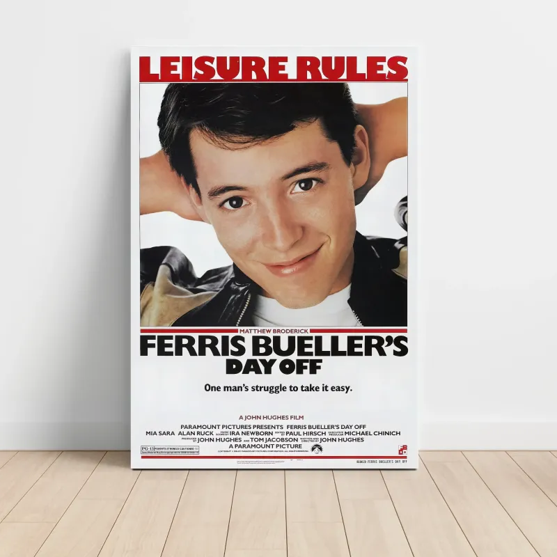 Ferris Bueller's Day Off 1980s Fine Art Movie Poster