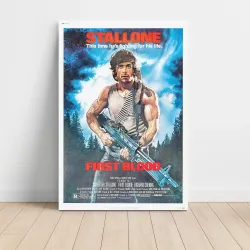 First Blood Fine Art 1980's Movie Poster - Iconic Collectible
