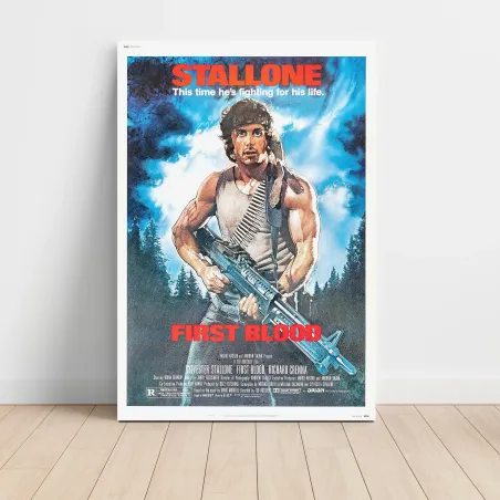 First Blood Fine Art 1980's Movie Poster - Iconic Collectible