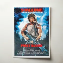 First Blood Fine Art 1980's Movie Poster - Iconic Collectible
