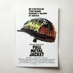 Full Metal Jacket 1980's Fine Art Movie Poster