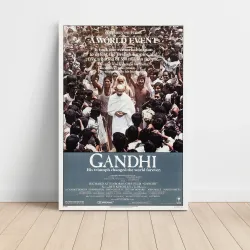 Gandhi Fine Art 1980's Movie Poster - Vintage Collectible