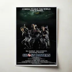 Ghostbusters 1980's Fine Art Movie Poster - Iconic Retro Decor