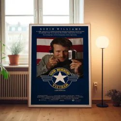 Good Morning Vietnam 1980's Fine Art Movie Poster