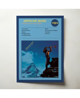 Depeche Mode - Construction Time Again Fine Art Album Poster