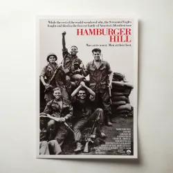 Hamburger Hill 1980's Movie Poster - Fine Art Print