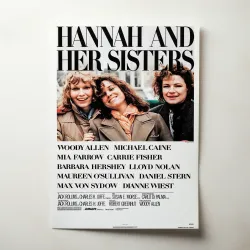 Hannah And Her Sisters 1980's Movie Poster - Fine Art Print