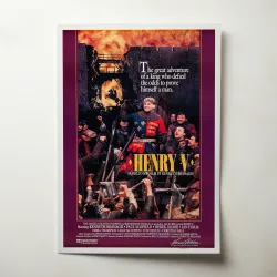 Henry V Fine Art 1980's Movie Poster - Vintage Collectible