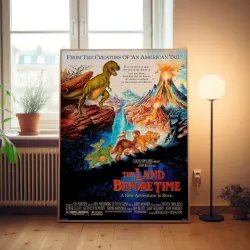 The Land Before Time 1980's Fine Art Movie Poster