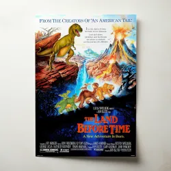 The Land Before Time (1988) Fine Art Movie Poster