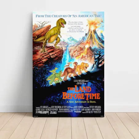 The Land Before Time (1988) Fine Art Movie Poster