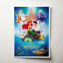 The Little Mermaid (1989) Fine Art Movie Poster
