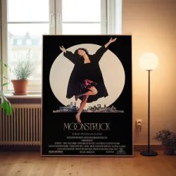 Moonstruck Fine Art 1980's Movie Poster - Vintage Charm