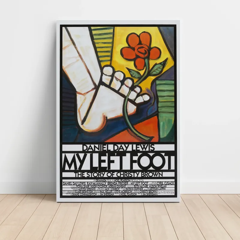 My Left Foot 1980's Movie Poster - Fine Art Print