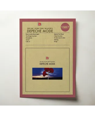 Depeche Mode - Music for the Masses Fine Art Album Poster