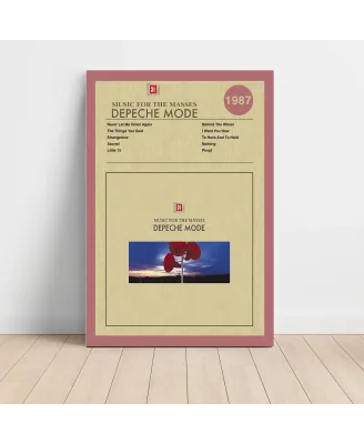 Depeche Mode - Music for the Masses Fine Art Album Poster