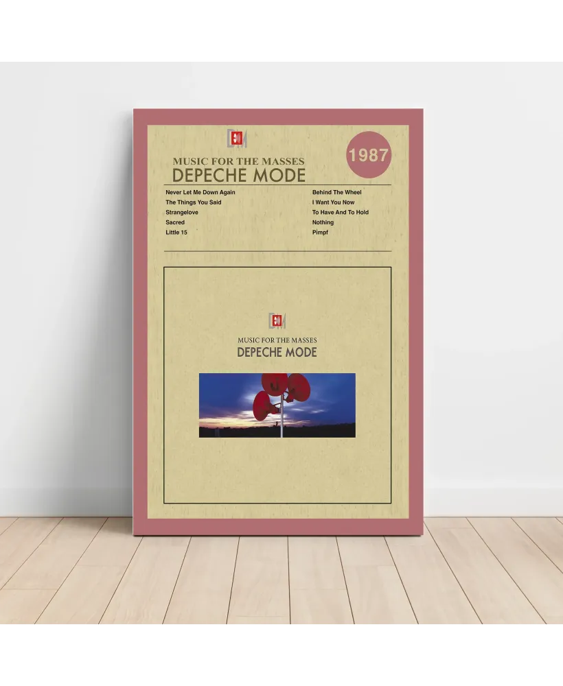 Depeche Mode - Music for the Masses Fine Art Album Poster Depeche Mode - Music for the Masses Fine Art Album Poster