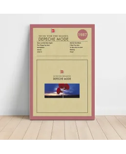 Depeche Mode - Music for the Masses Fine Art Album Poster