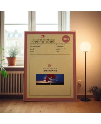 Depeche Mode - Music for the Masses Fine Art Album Poster