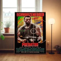 Predator Fine Art 1980's Movie Poster - Retro Collectible