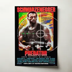Predator Fine Art 1980's Movie Poster - Retro Collectible