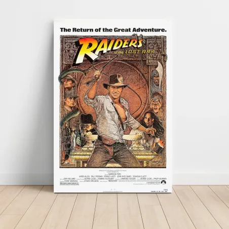 Raiders Of The Lost Ark 1980's Fine Art Movie Poster