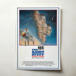 The Right Stuff (1983) Fine Art Movie Poster