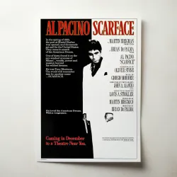 Scarface (1983) Fine Art Movie Poster