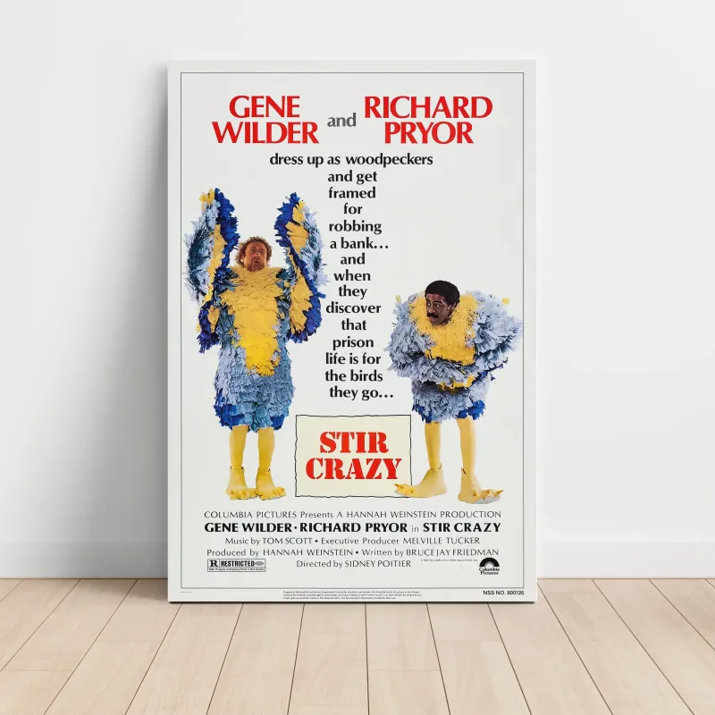 Stir Crazy 1980's Movie Poster - Fine Art Collectible