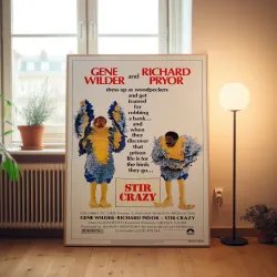 Stir Crazy 1980's Movie Poster - Fine Art Collectible