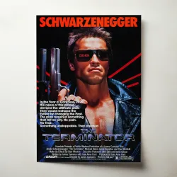 The Terminator 1980's Fine Art Movie Poster - Iconic Design