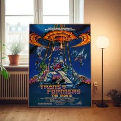 Transformers The Movie 1980's Fine Art Poster - Retro Style