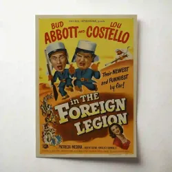 abbott and costello in the foreign legion Fine Art 1950's Movie Poster