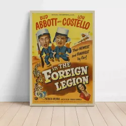 abbott and costello in the foreign legion Fine Art 1950's Movie Poster