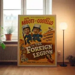 abbott and costello in the foreign legion Fine Art 1950's Movie Poster