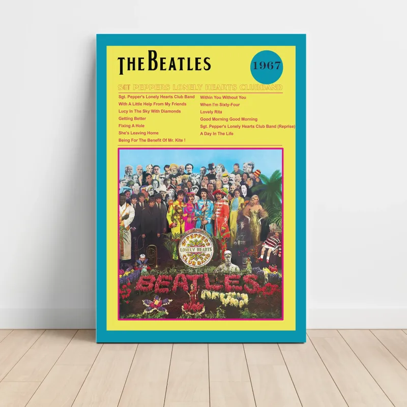 The Beatles - Sgt Peppers Fine Art Album Poster The Beatles - Sgt Peppers Fine Art Album Poster