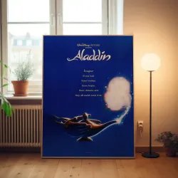 Aladdin 1990's Fine Art Movie Poster - Vintage Charm
