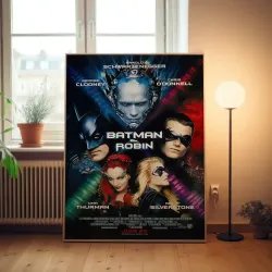 Batman and Robin 1990's Fine Art Movie Poster - Buy Now!